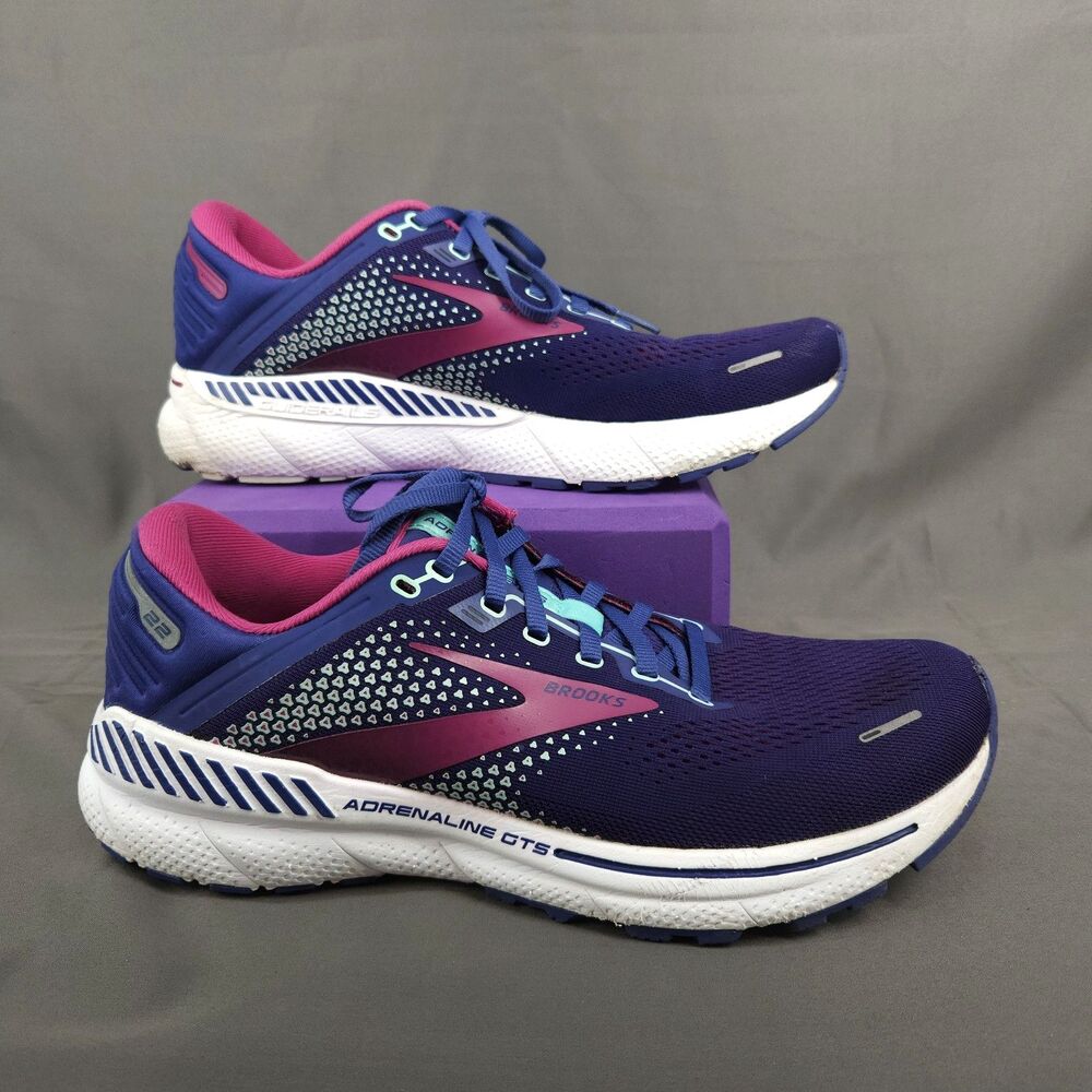 Brooks Adrenaline GTS 22 Shoes Women Size 10.5 1203531B403 Purple Running